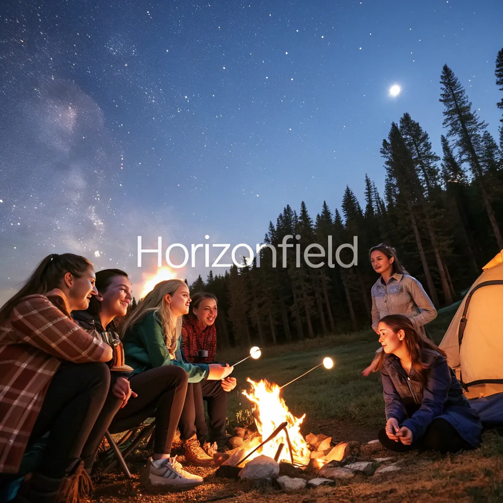 Our team at HORIZONFIELD on a camping trip